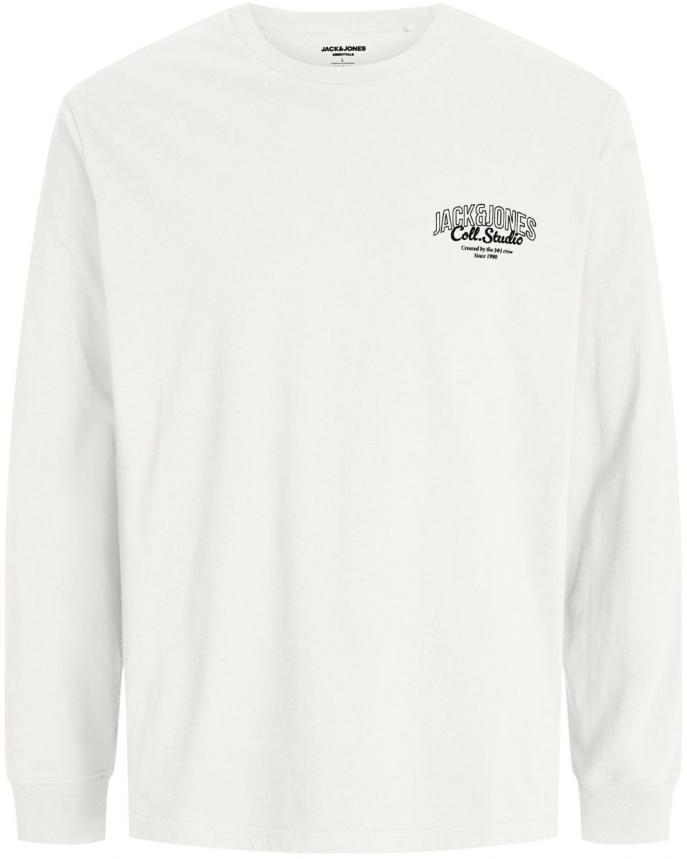 JACK & JONES Tričko 'JJMAKOTO'  čierna / biela