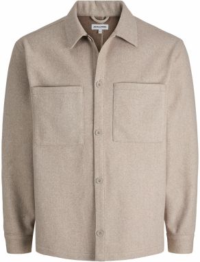 JACK & JONES Košeľa 'JJJERRY'  béžová melírovaná