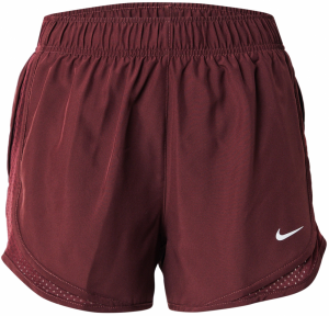 NIKE Športové nohavice 'TEMPO'  vínovo červená / biela