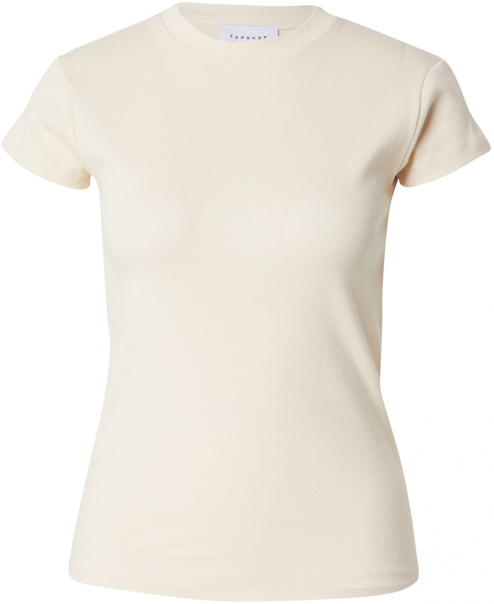 TOPSHOP Tričko 'EVERYDAY'  krémová