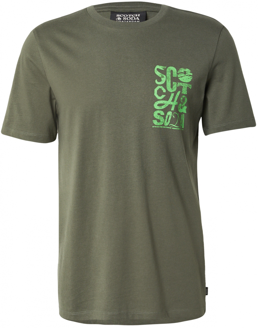 SCOTCH & SODA Tričko  zelená / olivová