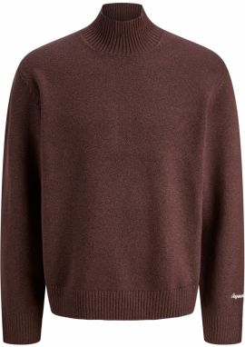 JACK & JONES Sveter 'JORNORREBRO'  tmavočervená