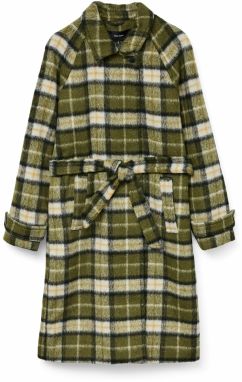 VERO MODA Prechodný kabát  olivová / čierna / biela