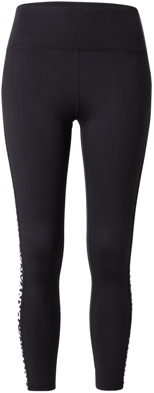 DKNY Performance Športové nohavice  čierna / biela