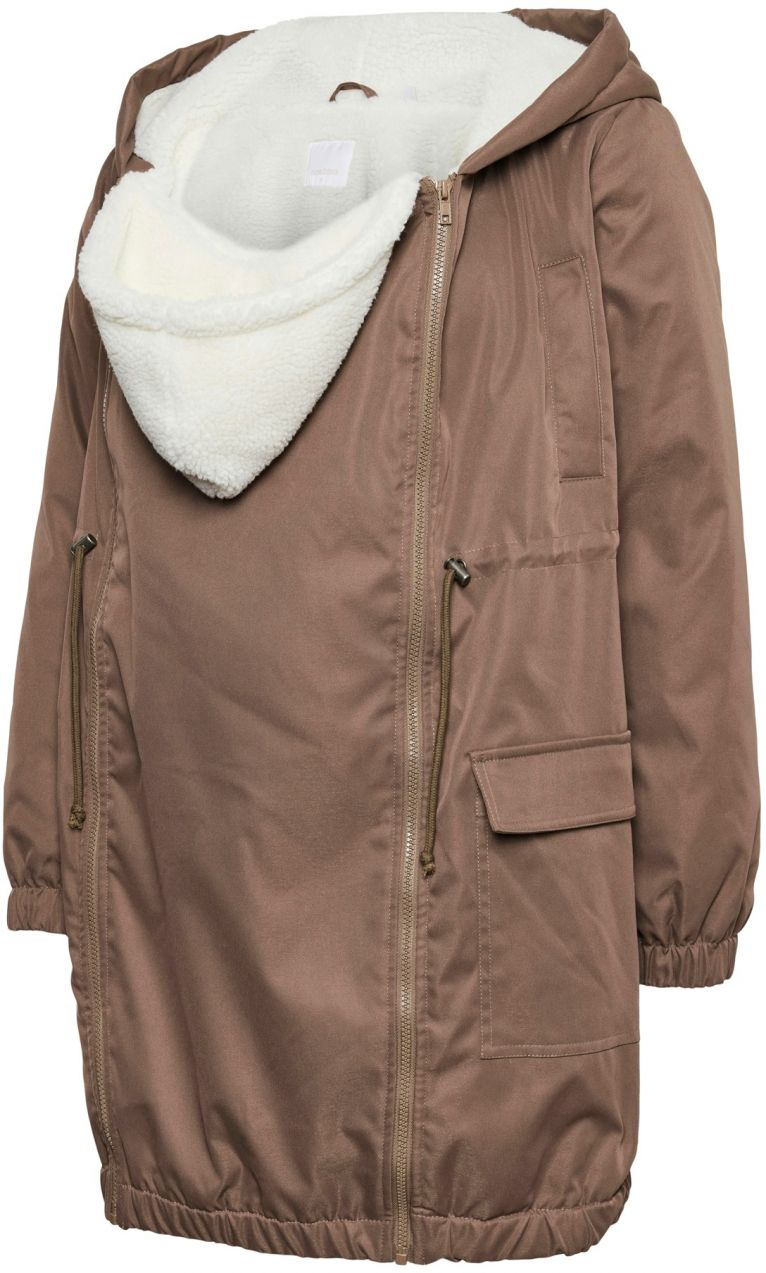 MAMALICIOUS Prechodná parka 'MLLISE'  tmavohnedá