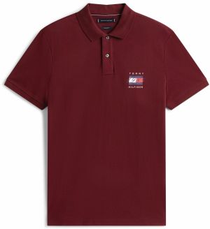 TOMMY HILFIGER Tričko  námornícka modrá / červená / bordová / biela