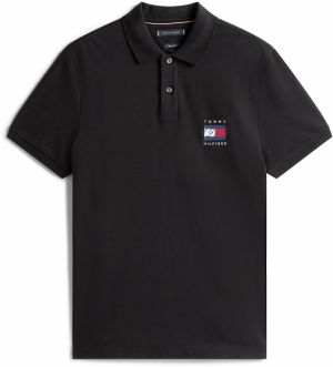 TOMMY HILFIGER Tričko  námornícka modrá / čierna / biela