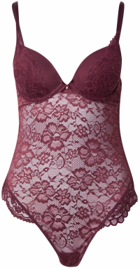 Hunkemöller Body 'Isadora'  vínovo červená