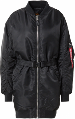 ALPHA INDUSTRIES Prechodný kabát 'MA-1'  čierna