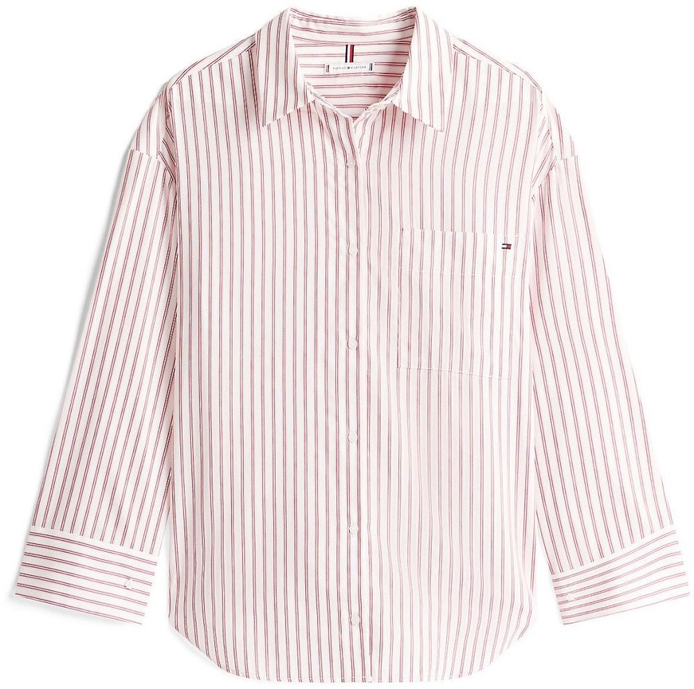 TOMMY HILFIGER Blúzka  červená / biela