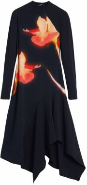 Desigual Šaty  oranžová / čierna