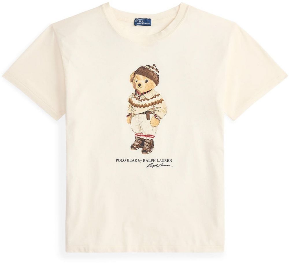 Polo Ralph Lauren Tričko  farba ťavej srsti / čokoládová / čierna / biela ako vlna