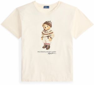 Polo Ralph Lauren Tričko  farba ťavej srsti / čokoládová / čierna / biela ako vlna