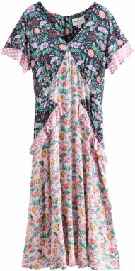 Cath Kidston Šaty  svetlozelená / ružová / červená / čierna