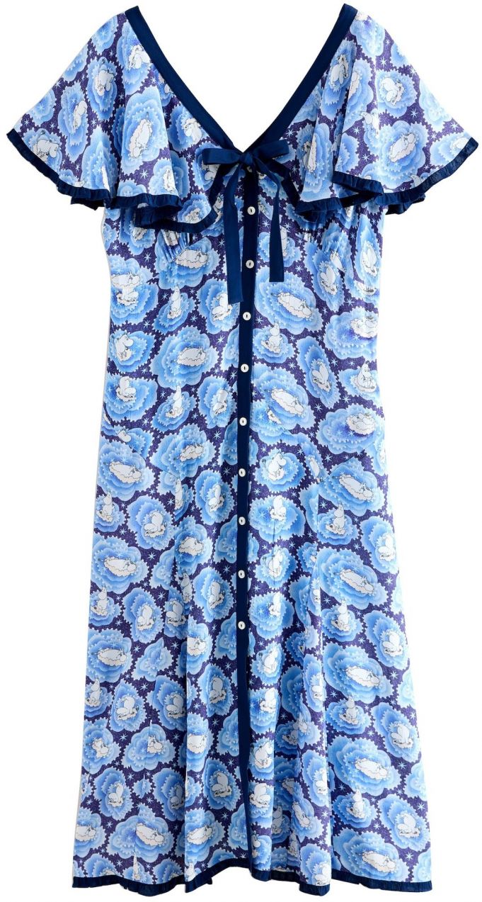 Cath Kidston Košeľové šaty  svetlomodrá / tmavomodrá / biela