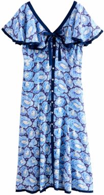 Cath Kidston Košeľové šaty  svetlomodrá / tmavomodrá / biela