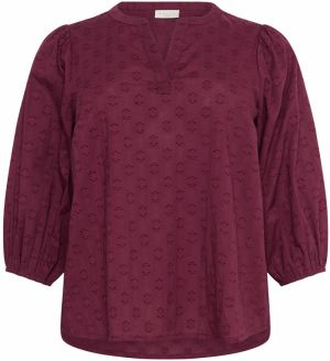 KAFFE CURVE Blúzka 'Loulou'  burgundská
