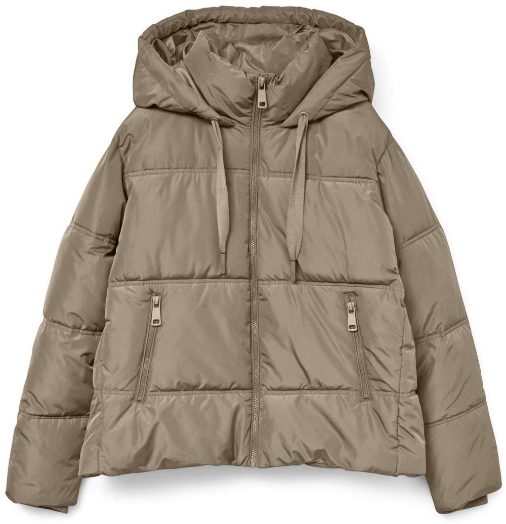 VERO MODA Zimná bunda  tmavobéžová
