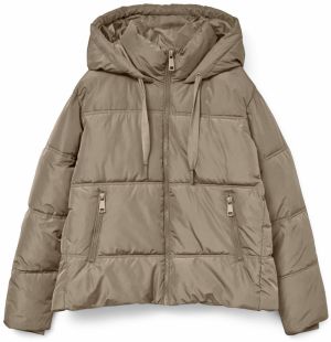 VERO MODA Zimná bunda  tmavobéžová