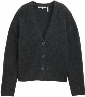 TOM TAILOR DENIM Kardigán  antracitová