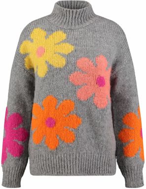 Key Largo Sveter 'Hippie'  žltá / sivá / oranžová