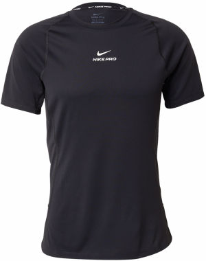 NIKE Funkčné tričko 'NPT'  čierna / biela