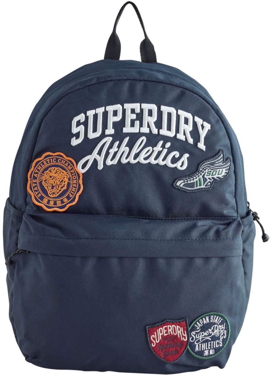 Superdry Batoh 'Back to School'  námornícka modrá / oranžová / krvavo červená / biela