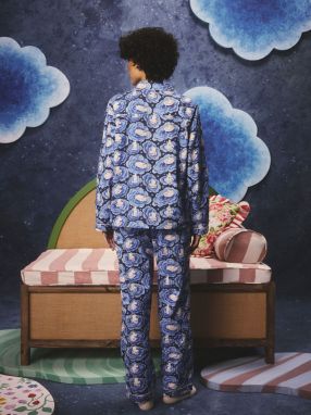 Cath Kidston Pyžamo 'Moomins'  modrá / tmavomodrá / biela