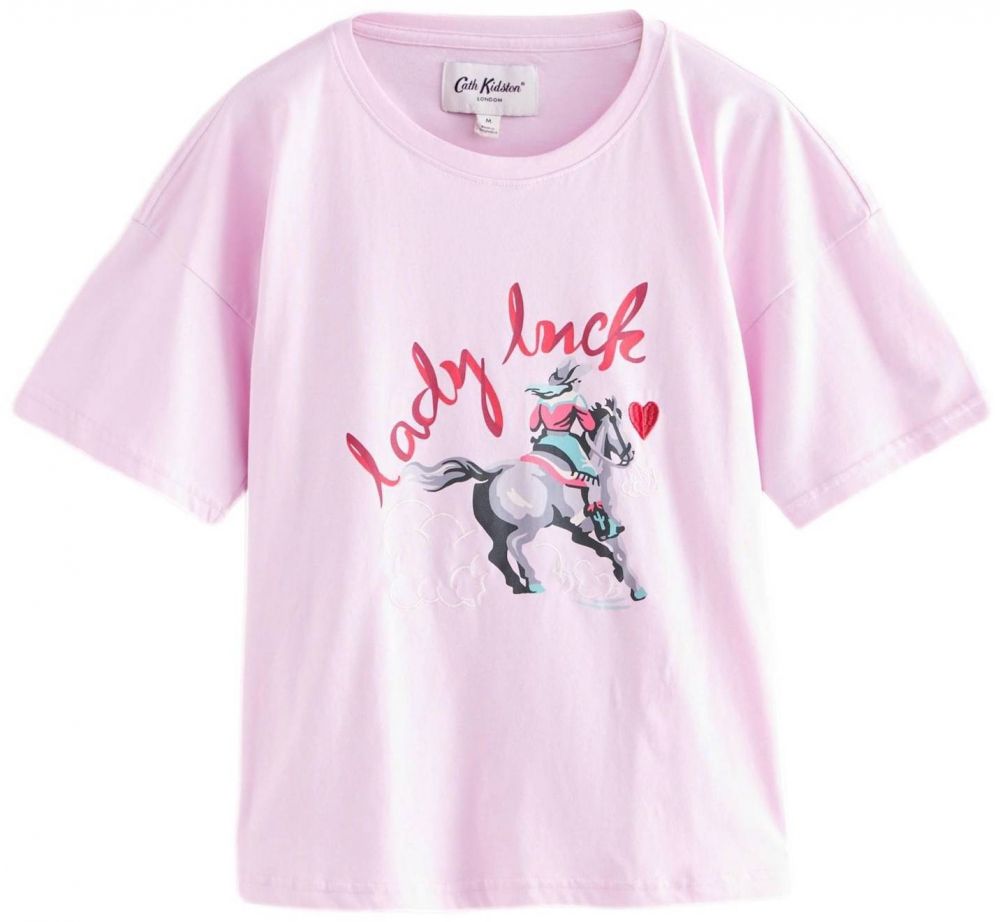 Cath Kidston Tričko  vodová / rosé / červená / čierna