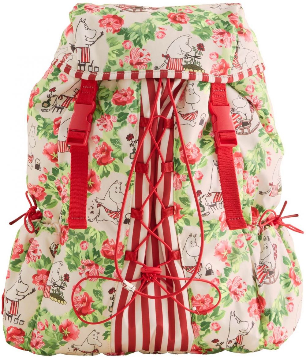 Cath Kidston Batoh 'Moomins'  krémová / zelená / svetlozelená / červená