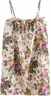 LAURA ASHLEY Nočná košieľka 'Uffington'  šampanské / zelená / levanduľová / čierna