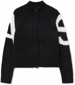 AllSaints Kardigán 'SYLVIE'  čierna / biela