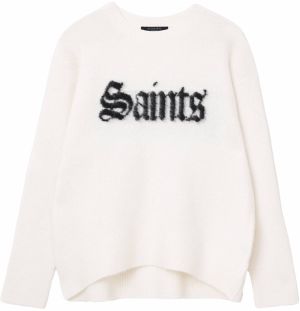 AllSaints Sveter  čierna / biela