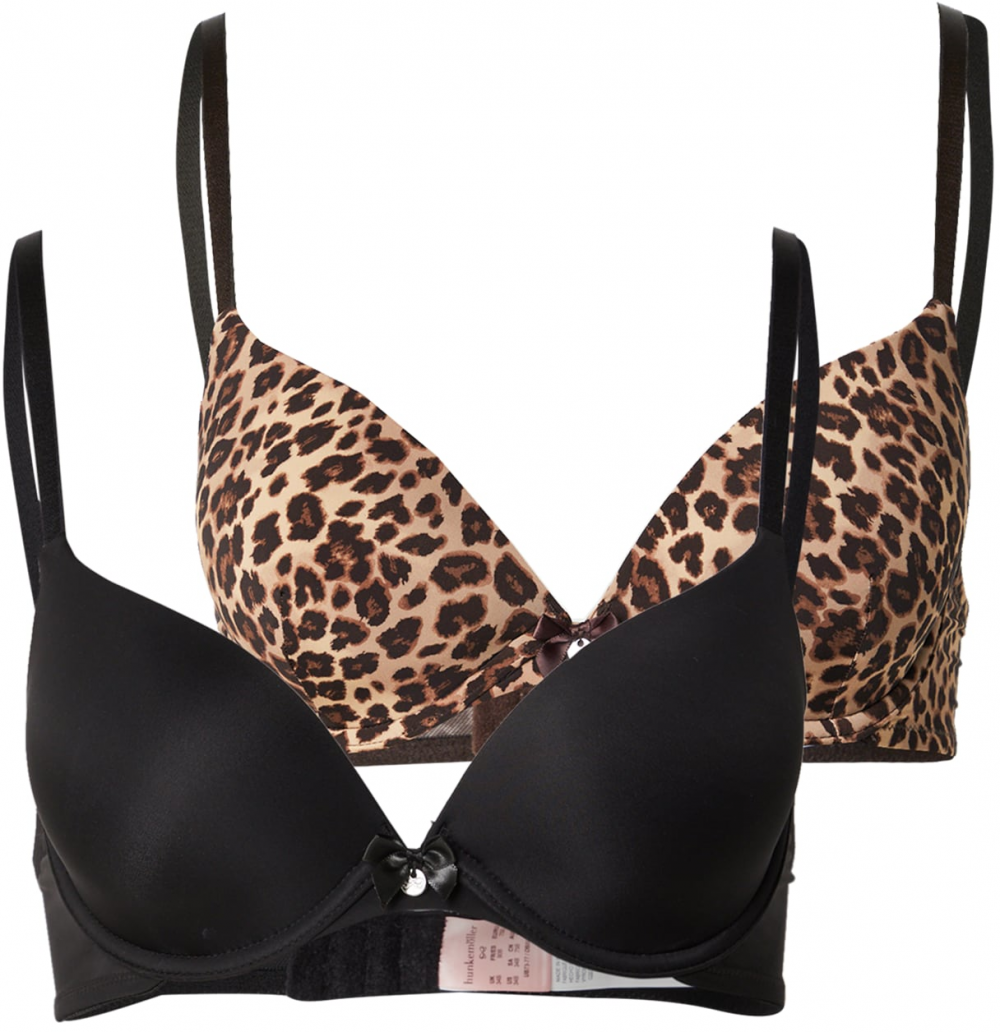 Hunkemöller Podprsenka  hnedá / kapučíno / čierna