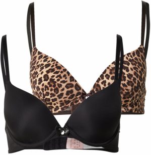 Hunkemöller Podprsenka  hnedá / kapučíno / čierna