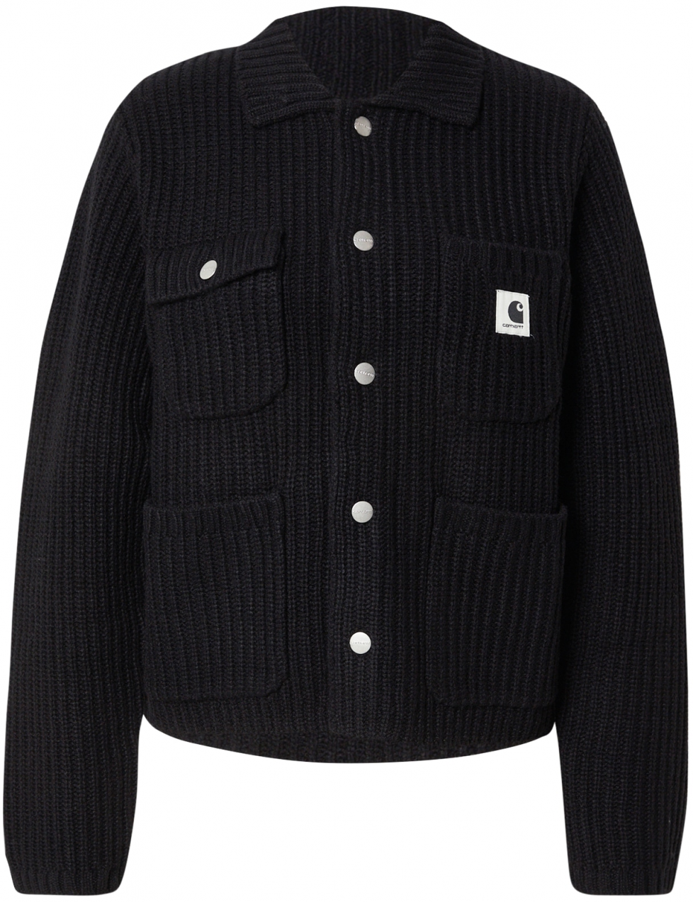 Carhartt WIP Kardigán 'Michigan'  čierna / biela