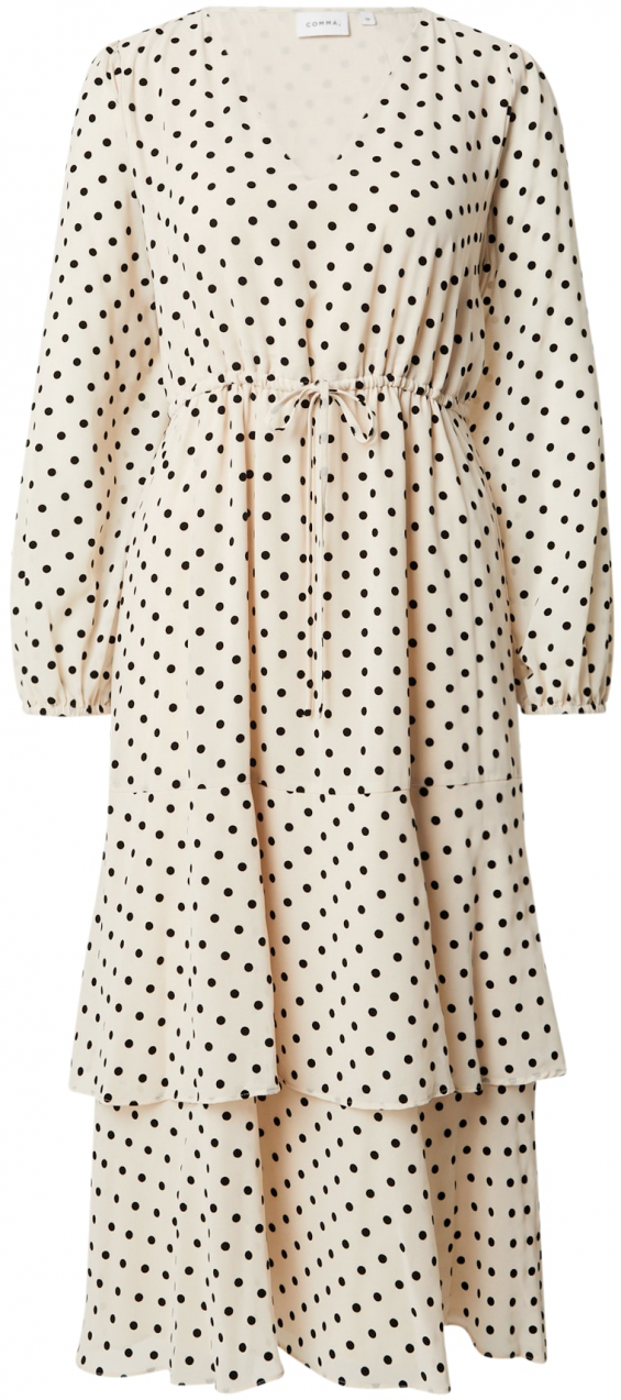COMMA Šaty  béžová / čierna