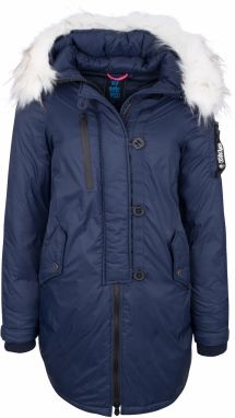 HOMEBASE Zimná parka  námornícka modrá / biela
