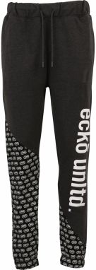 Ecko Unlimited Nohavice  tmavosivá / čierna / biela