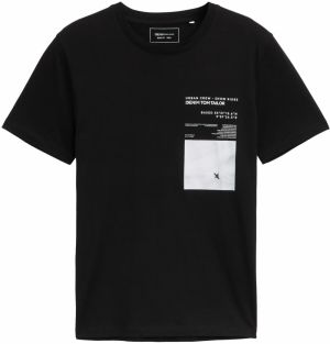TOM TAILOR DENIM Tričko  čierna / biela