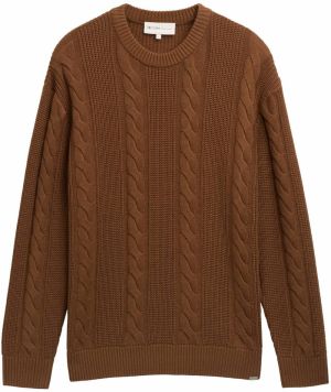 TOM TAILOR DENIM Sveter  hnedá