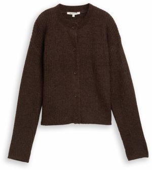 TOM TAILOR DENIM Kardigán  čokoládová
