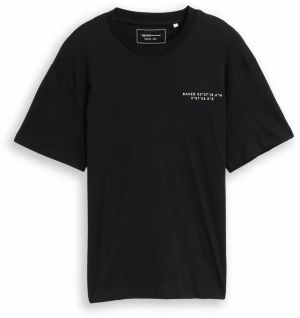 TOM TAILOR DENIM Tričko  čierna / biela
