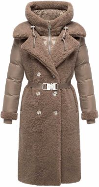 NAVAHOO Zimný kabát 'Kuscheltraum 14'  kapučíno