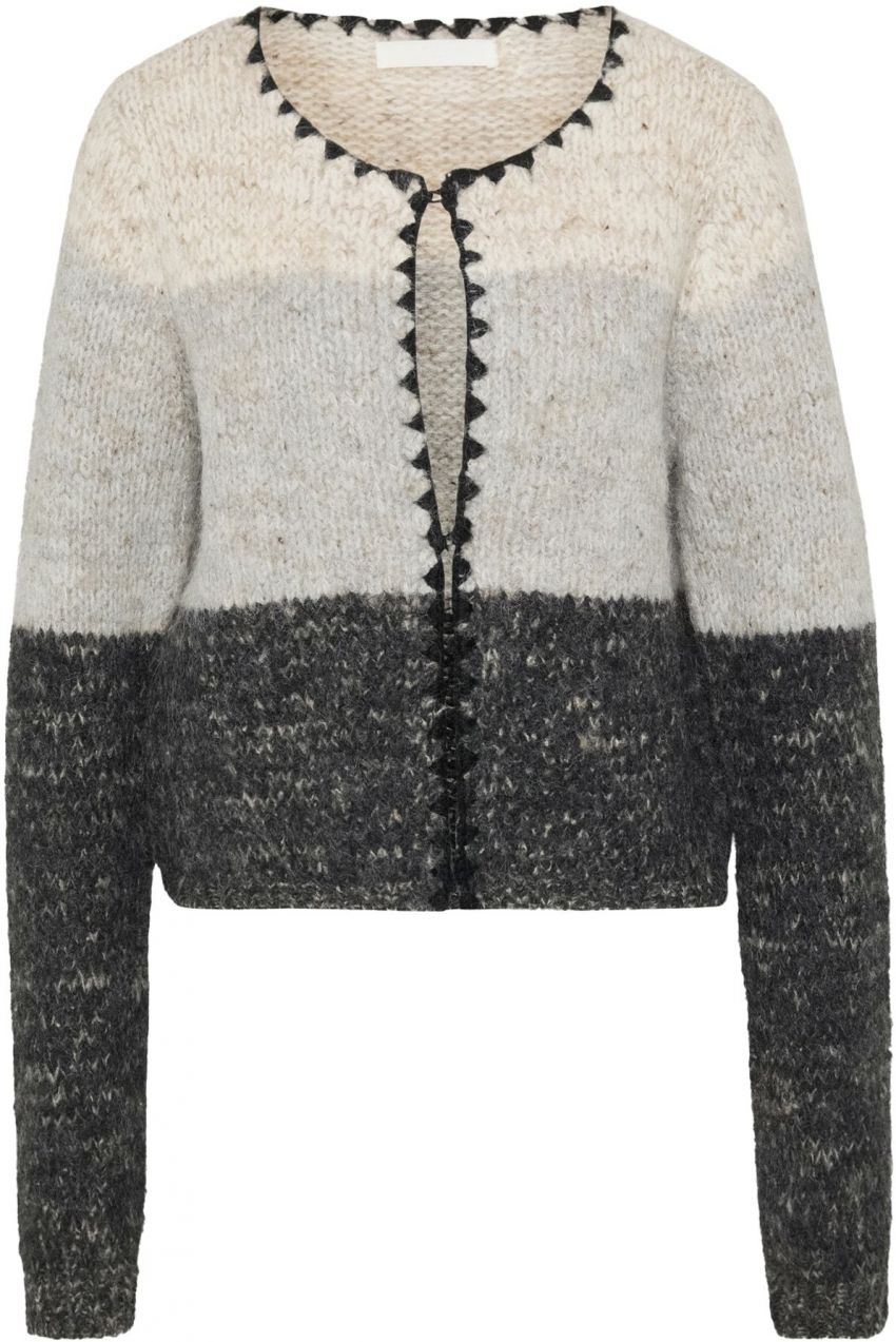 Vero Moda Tall Kardigán 'VMJENNA'  béžová melírovaná / sivá / sivá melírovaná