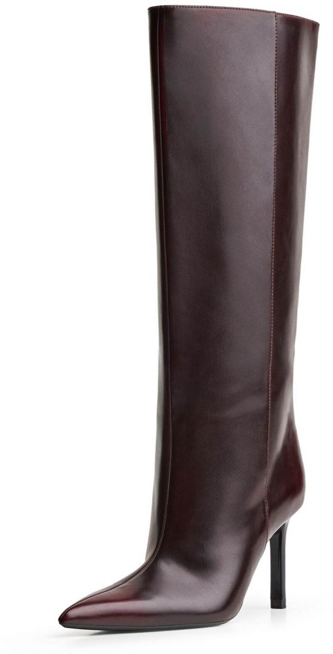 Bershka Čižmy  burgundská