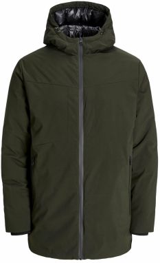 JACK & JONES Zimná parka 'JWHPlanet'  tmavozelená