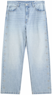 Bershka Džínsy  svetlomodrá