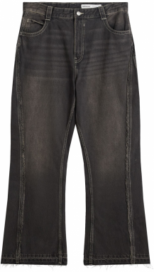 Bershka Džínsy  čierny denim