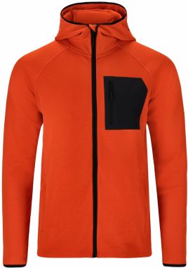 ENDURANCE Funkčná flisová bunda 'Deerto'  tmavooranžová / čierna